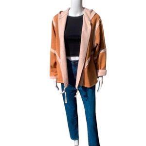 Women's Tan Hooded Jacket